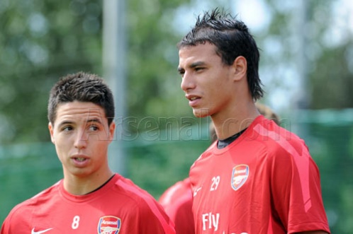 First training session ( Chamakh ) with Arsenal  Gun_1219