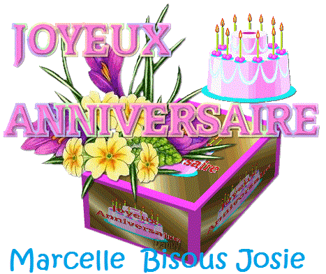 Pour l'anniversaire de Marcelle de la part de Josiane 111010
