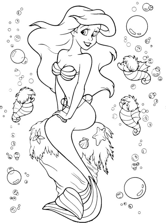 Coloriages de Ariel