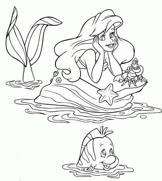 Coloriages de Ariel