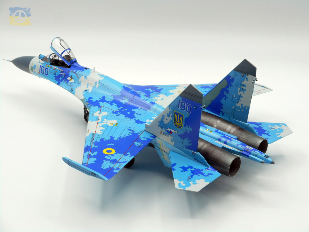 Su-27 Flanker Ukrainian Air Force Digi Camo- 1/72 HASEGAWA Fini_s13