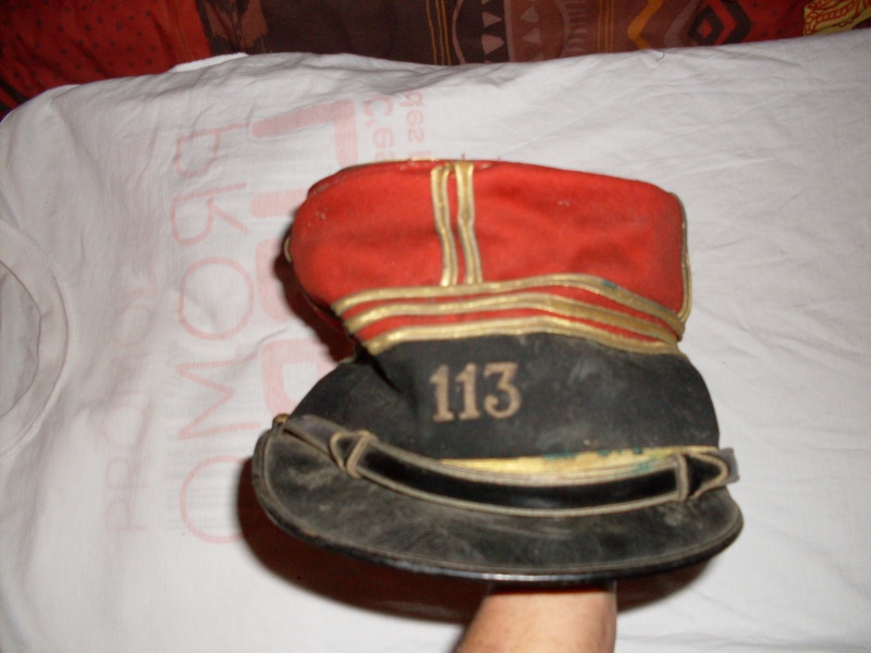 identification : képi dit "Foulard" de Capitaine du 113ème Régiment de Ligne Sdc11022