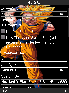 UCBrowser v8.0.4 Edicion Goku ss1 Perfil ideas 2003_013