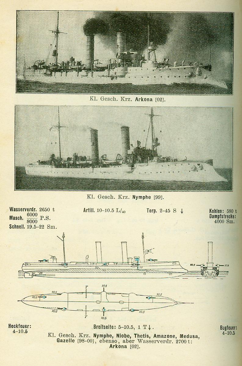 ALLEMAGNE - ARKONA et NYMPHE Kl_ges10