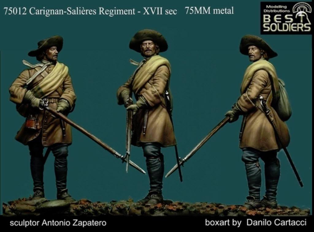 Carignan Salières 1665 best soldiers 75mm métal 148