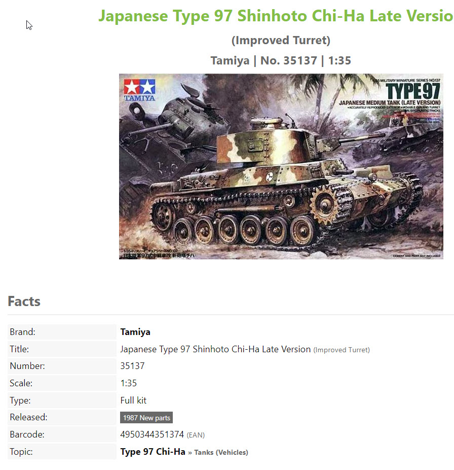 blindé japonais ChiHa Type 97 + HoNi 75mm 1aa12