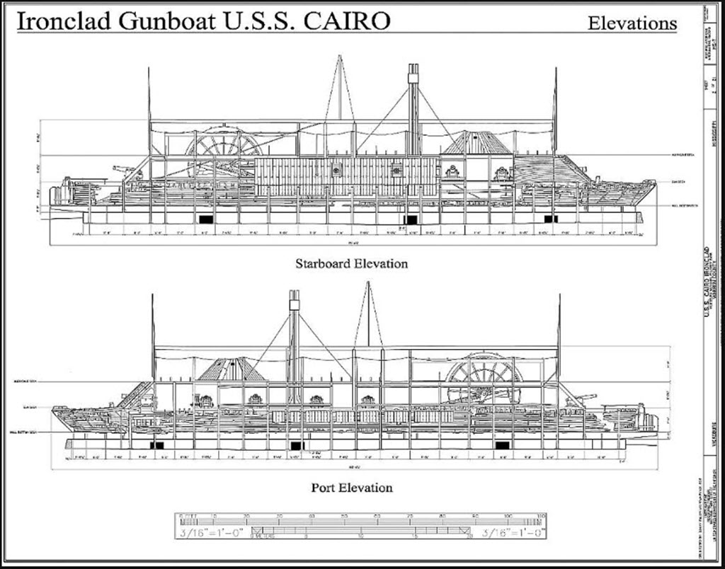 USS Cairo 1862 kit BlueJacket kit K1111 1/16’’ au pieds 1:192 817