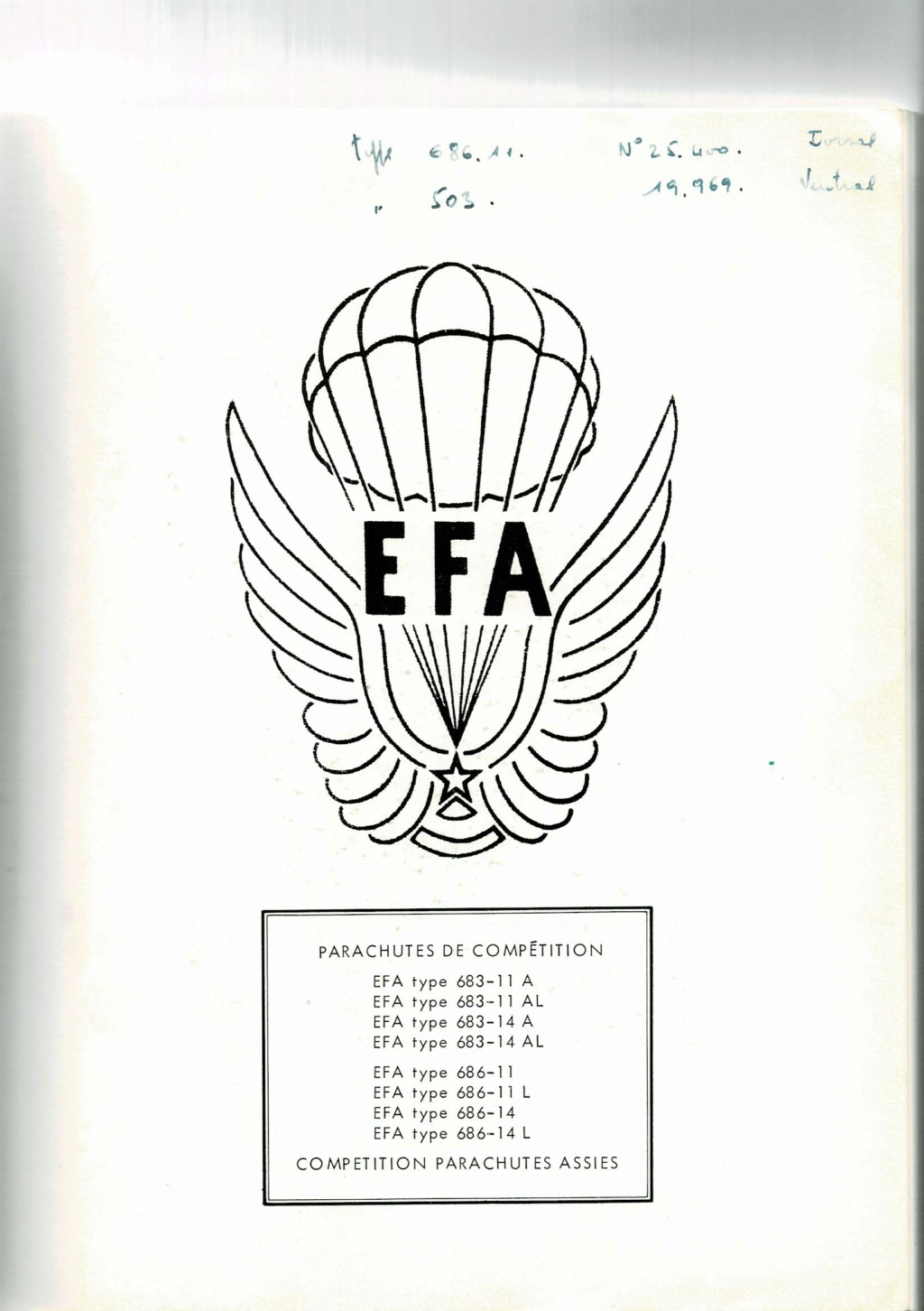 [Parachutes] Fiches Techniques Parachute EFA Type 683 Ccf_0039