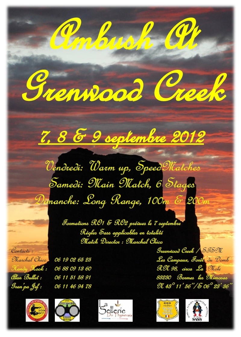 CONCOURS & FORMATIONS ROI & ROII A GREENWOOD CREEK 8 & 9 sept (INFO)! Affich10