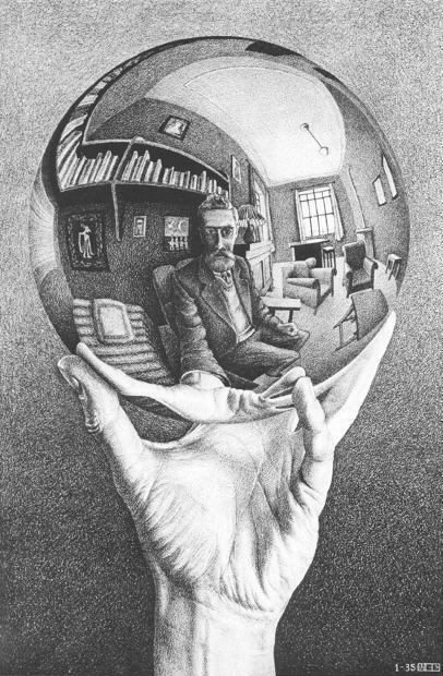 M.C.Escher (1898-1972) et les objets impossiles Sphere10