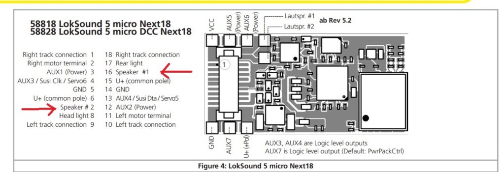 Decoder LokSound 5 Micro Next18 Lock_s10