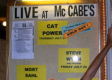 7/27/06 - Santa Monica, CA, McCabe's Guitar Shop 7-27-010