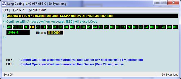 Fermeture automatique des vitres en cas de pluie. Rclose10