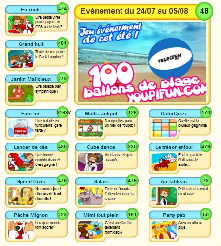 YOUPIFUN, le meilleur site de jeux du moment Youpif19