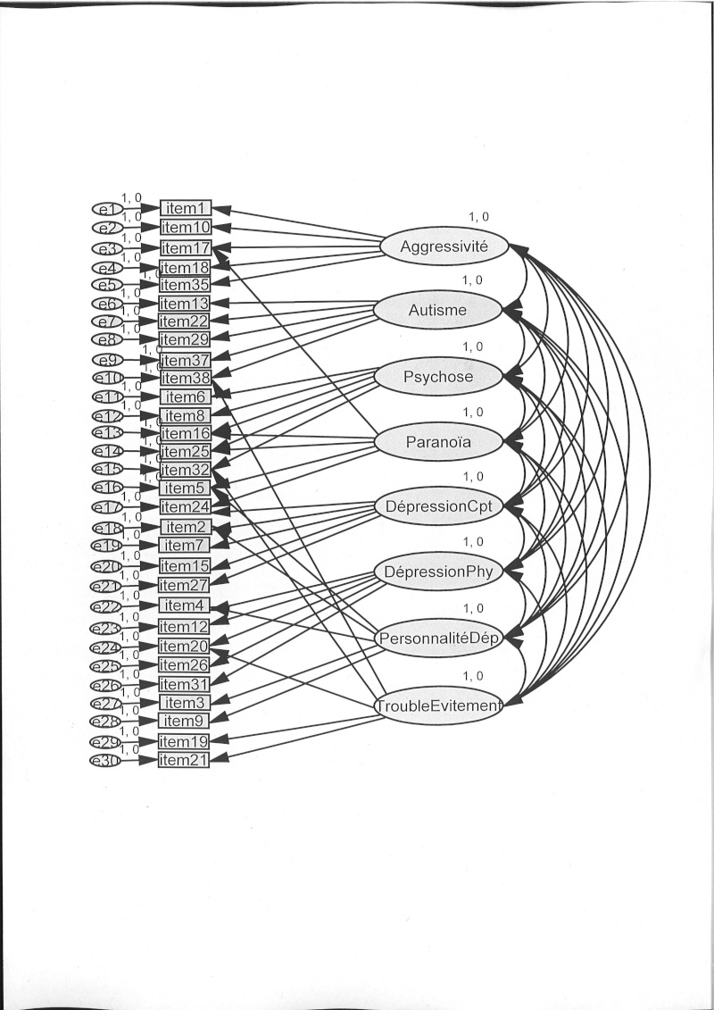 Confirmatory factor analysis avec AMOS 19 Annexe11