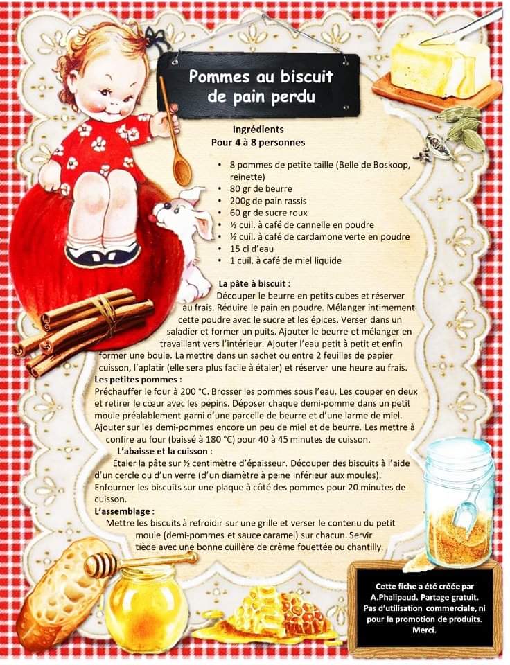 Pommes Au Biscuit De Pain Perdu  Facebo11
