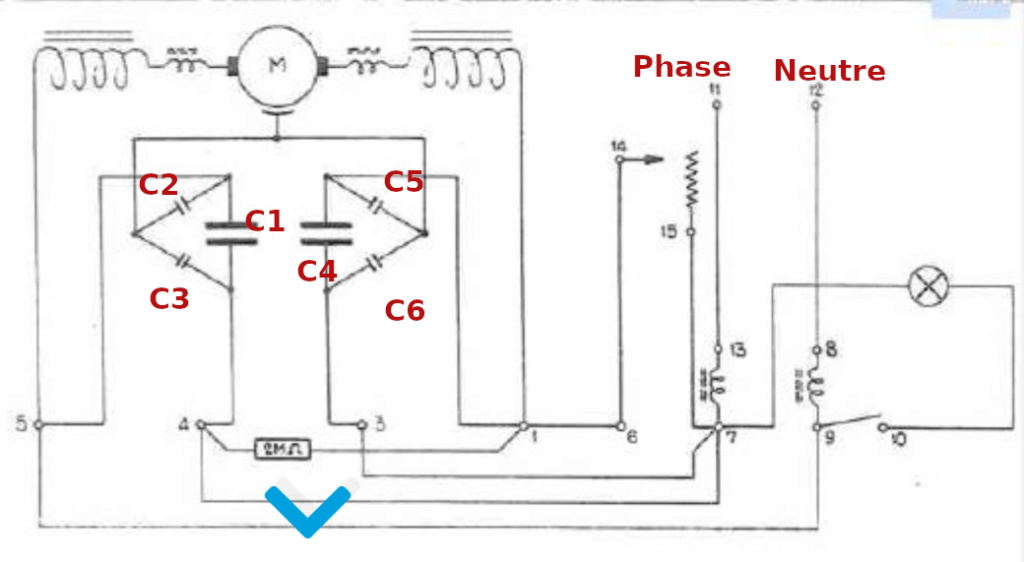 Elna Supermatic Condensateur Schema13