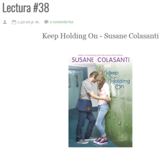 LECTURA N° 38 - SUSANE COLASANTI - KEEP HOLDING ON Lectu233
