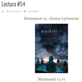 LECTURA N° 54 - EMMY LAYBOURNE - MONUMENT 14 (1) MONUMENT 14 Lectu249