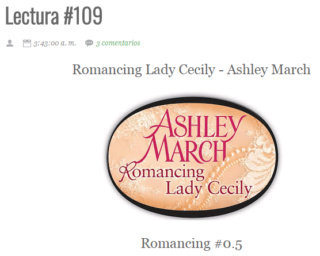 LECTURA N° 109 - ASHLEY MARCH - ROMANCING (0.5) ROMANCING LADY CECILY Lectu311