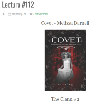 LECTURA N° 112 - MELISSA DARNELL - THE CLANN (2) COVET Lectu314