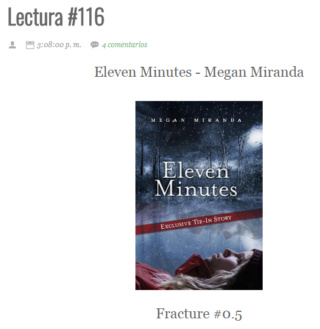 LECTURA N° 116 - MEGAN MIRANDA - FRACTURE (0.5) ELEVEN MINUTES Lectu318