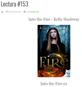 LECTURA N° 153 - KELLY HASHWAY - INTO THE FIRE (1) INTO THE FIRE Lectu364