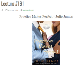 LECTURA N° 161 - JULIE JAMES - PRACTICE MAKES PERFECT Lectu372