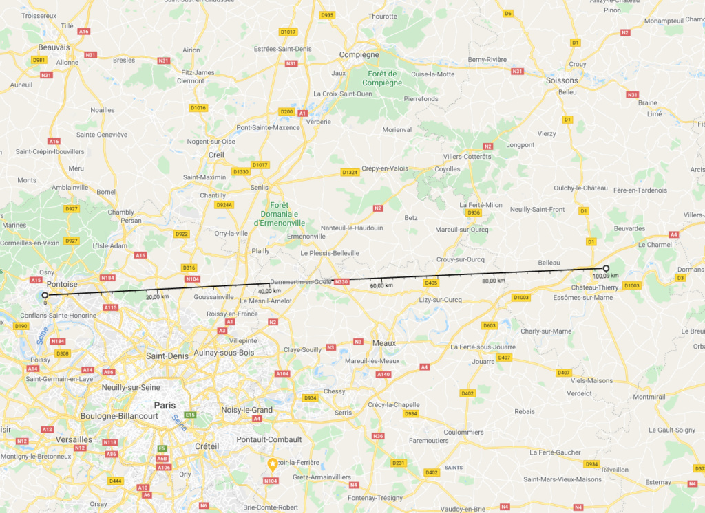 Petite balade entre Oise , Aisne et Seine et Marne  Carte10