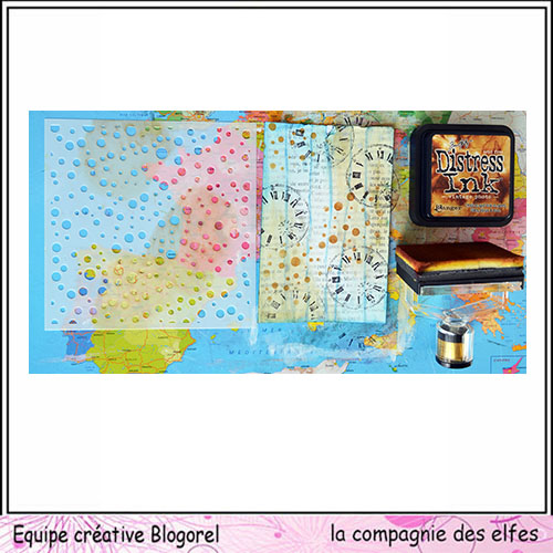 Tutoriel patouille & mixed media. Blogo377