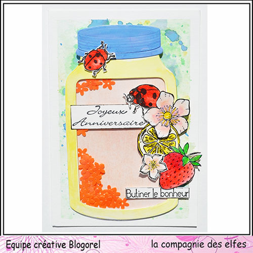 Tuto carte shaker box par Blogorel. Blogo468