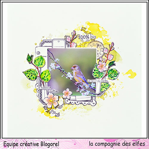 Challenge du mois de Juillet. Sketch scrap. Blogo509