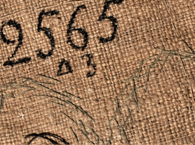 Tapisserie sur soie bandeau de 140 sur 30 cm Capt1747