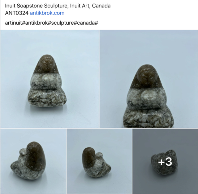 Figurine Inuit en stéatite (Russie orientale) Capt1946