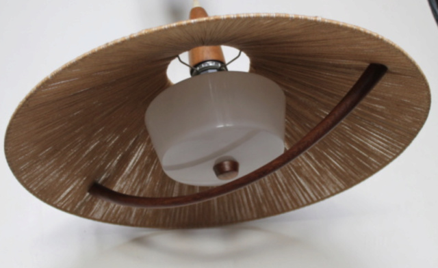 Suspension Style scandinave Teck  TEMDE référencée FOG et MORUP  1960  Captu270