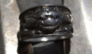 Bague argent (Testée=925) Lion, Poinçon, Asiatique Captu288