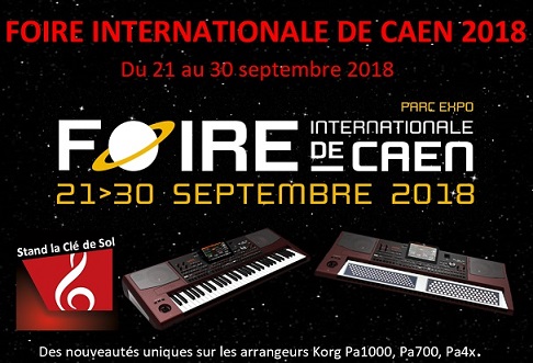 Foire de Caen 2018 des news pour les arrangeurs Korg Pa  Affich11