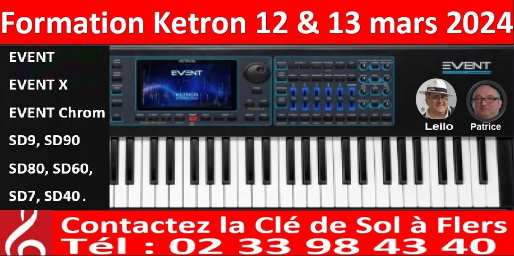 Formation Arrangeur Ketron EVENT 12 et 13 Mars 2024 Format16