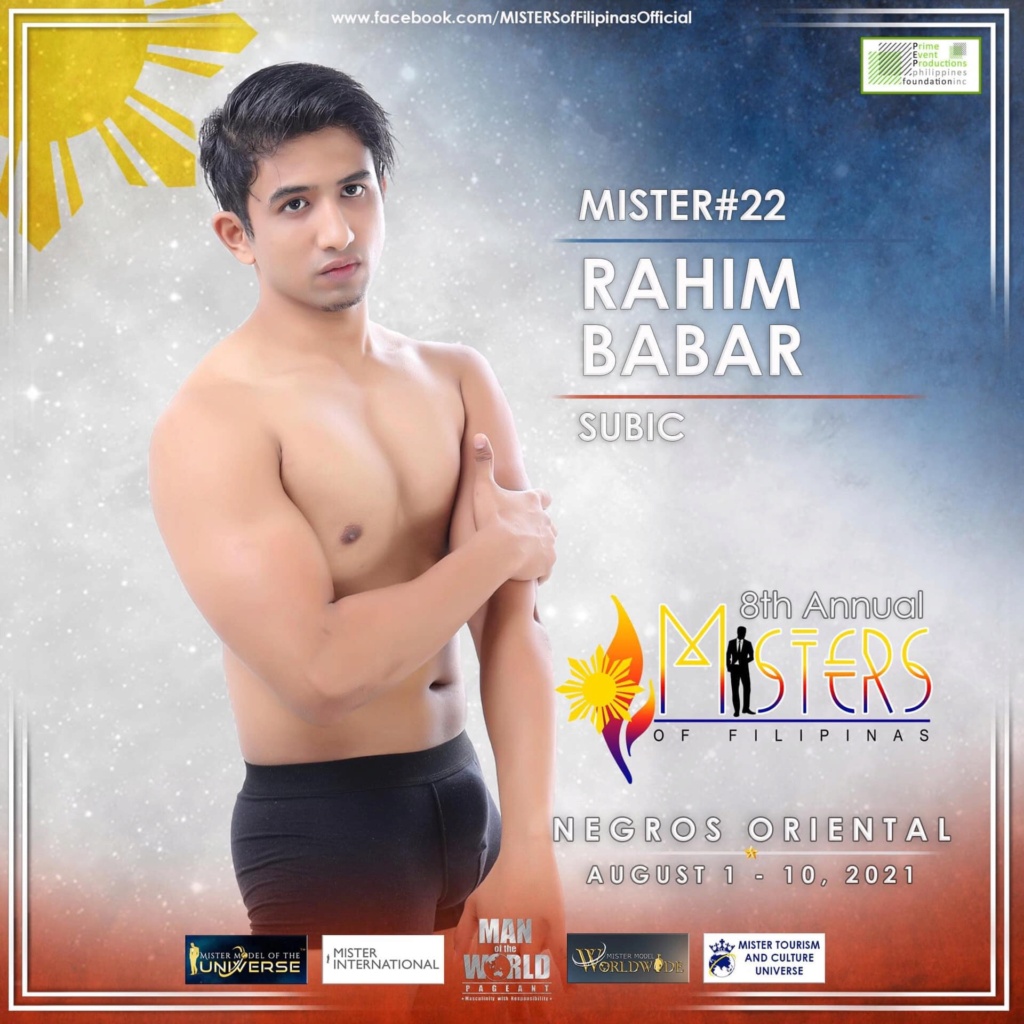 Mister of Filipinas 2021 is  FIL COMM UAE (Nadim Elzein) 22100