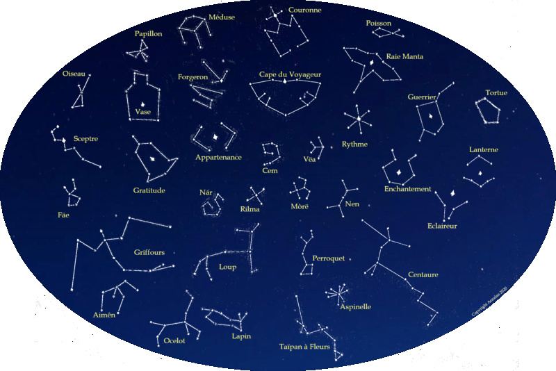 Carte des étoiles d'Aezalan Aezala10