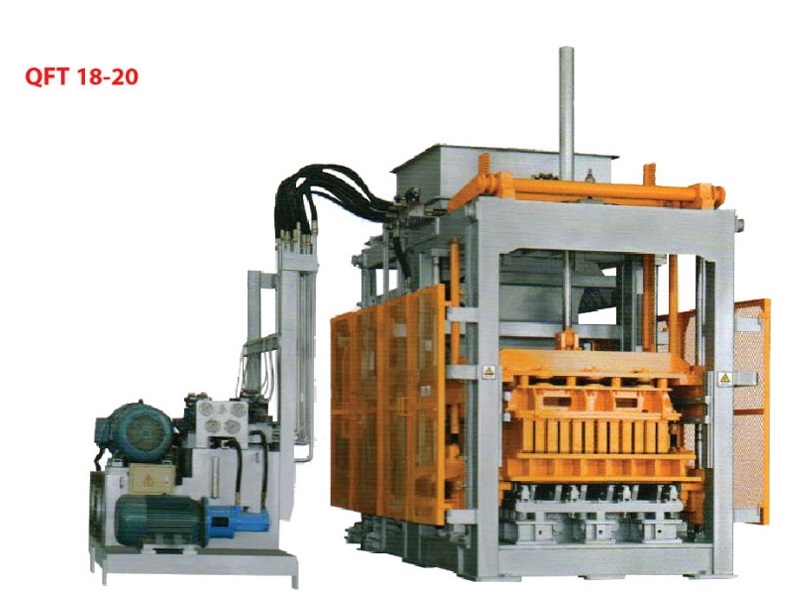 Máy sản xuất gạch không nung thủy lực rung bàn QFT 18-20 May-sa10