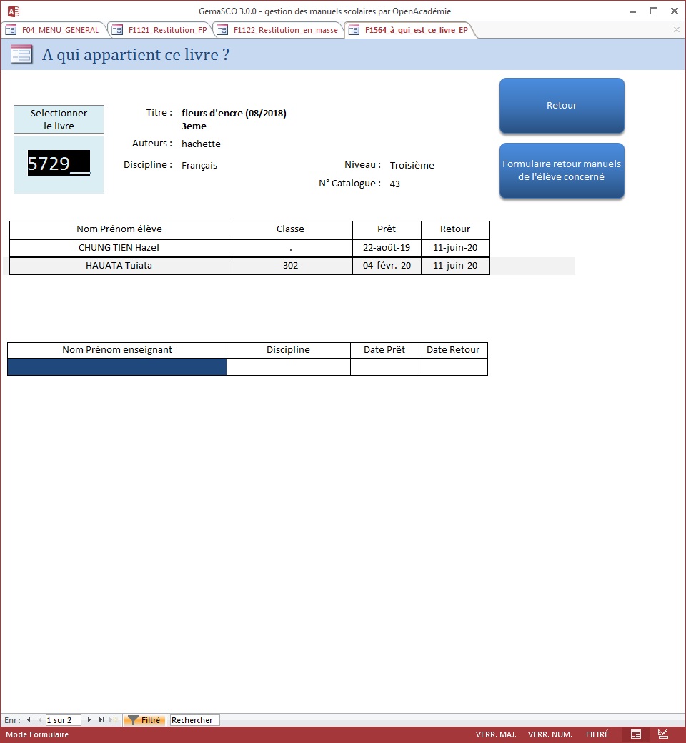 GemaSCO (GEstion MAnuels SCOlaires) version 3.4.1 de novembre 2021 Resti_13