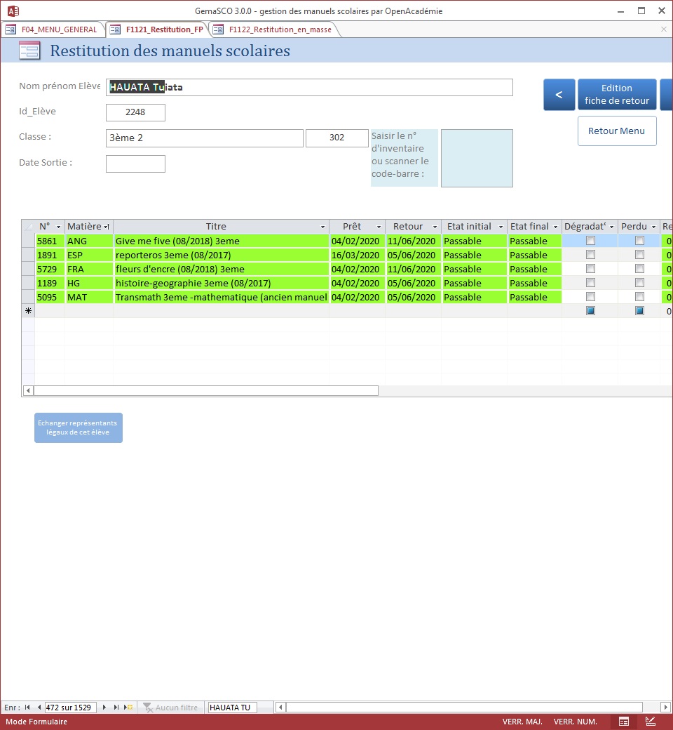 GemaSCO (GEstion MAnuels SCOlaires) version 3.4.1 de novembre 2021 Resti_14