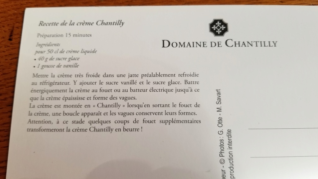 Crème chantilly du domaine  20211010