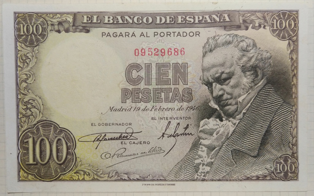 100 pesetas febrero 1946 (Goya) 100_de21