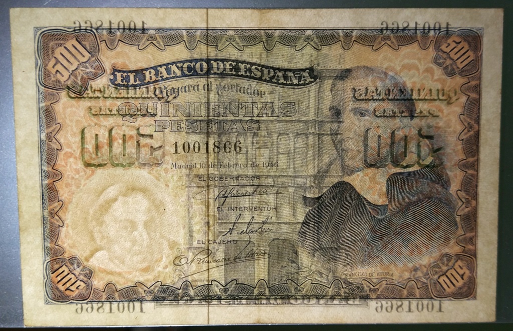 500 pesetas de 1946 (Padre Vitoria) 500_de12