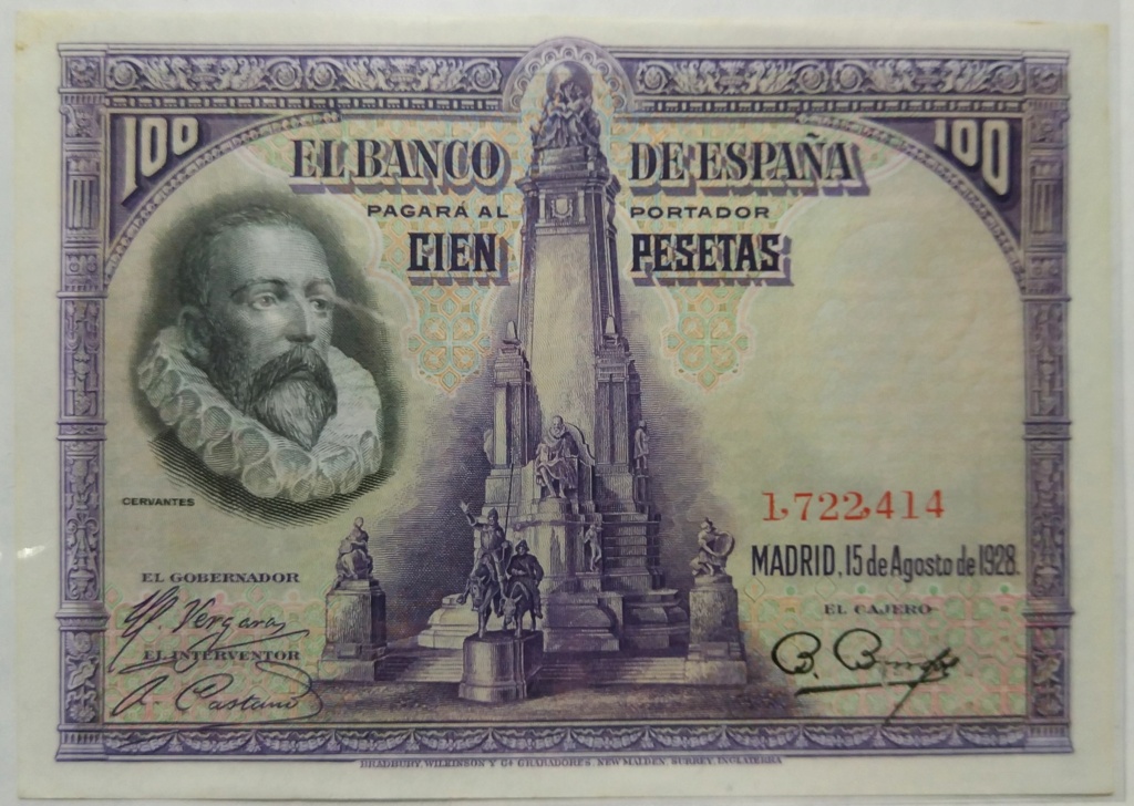 Cervantes - 100 pesetas del 15-08-1928 (Cervantes) M_100_13