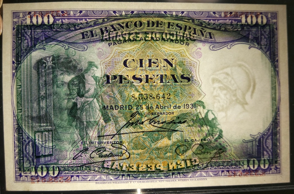 100 pesetas de 25 de abril de 1931 Gran Capitán M_100_19