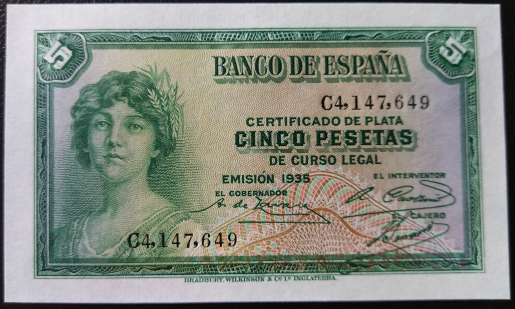 5 Pesetas 1935 Certificado de Plata M_5_de12