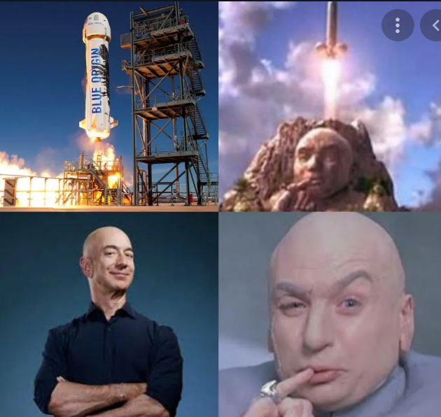 Filtran imagen del multimillonario Jeff Bezos en el espacio. Pero ... ¿Usted qué opina? Jeff_b10